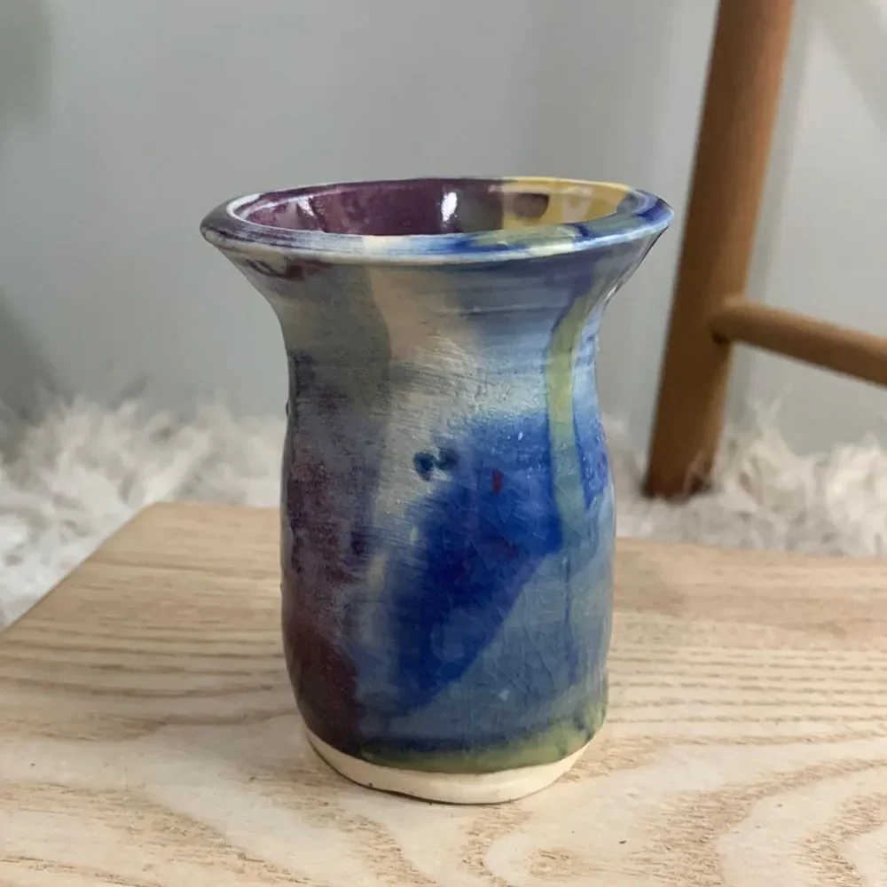 Handmade Small Studio Art Pottery Vase‎